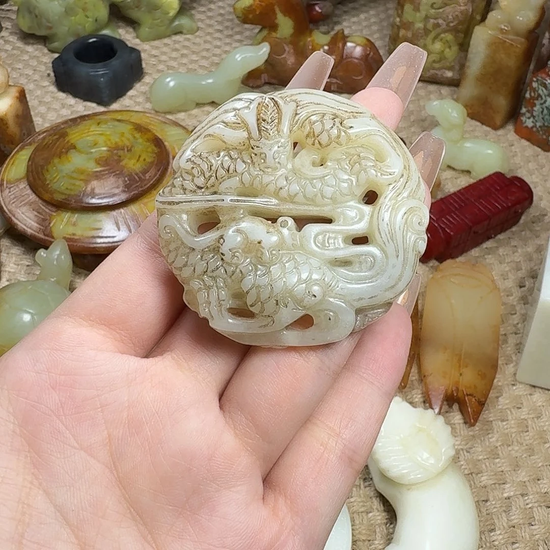 白玉菩提吊坠挂件