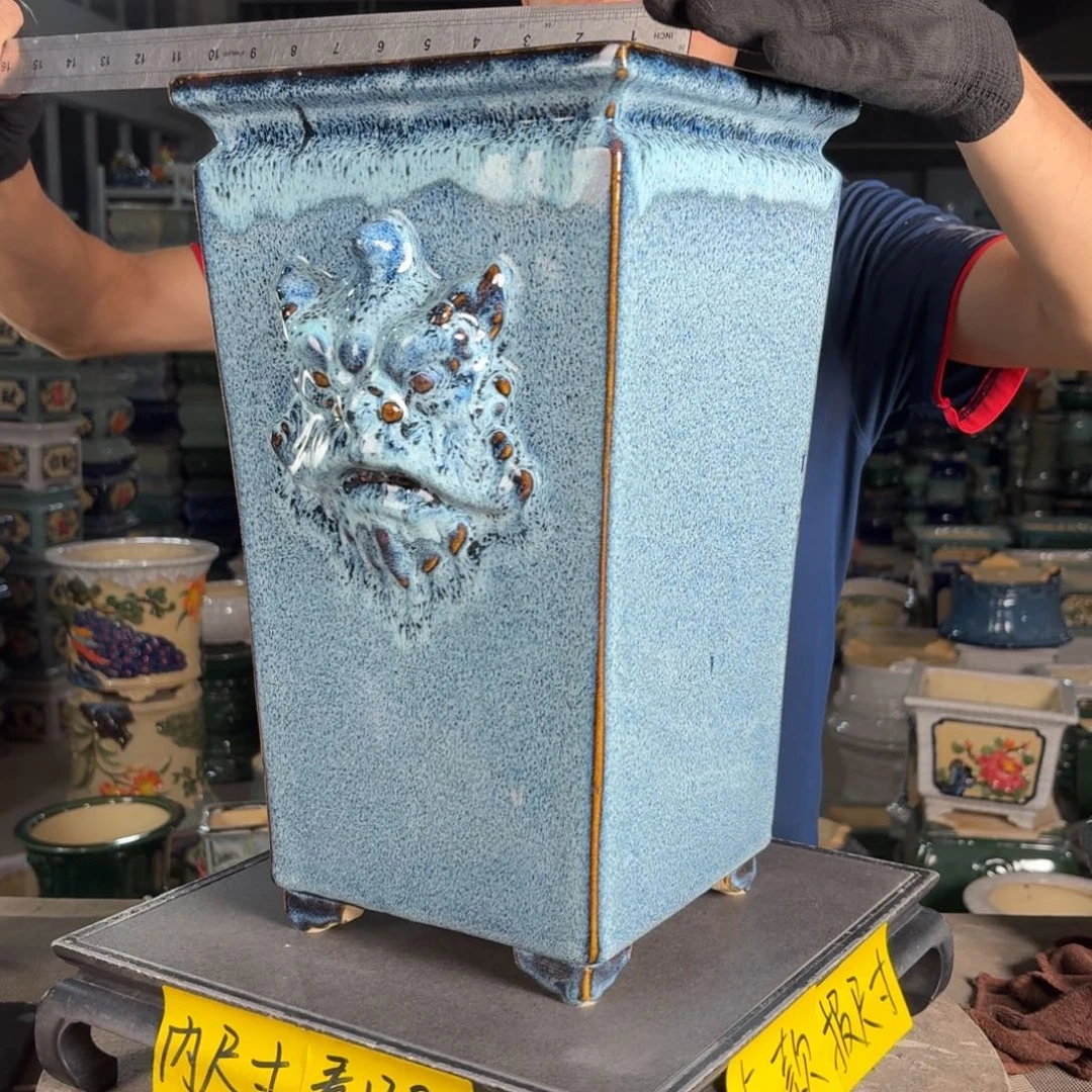 一风堂石湾花盆 内17高38