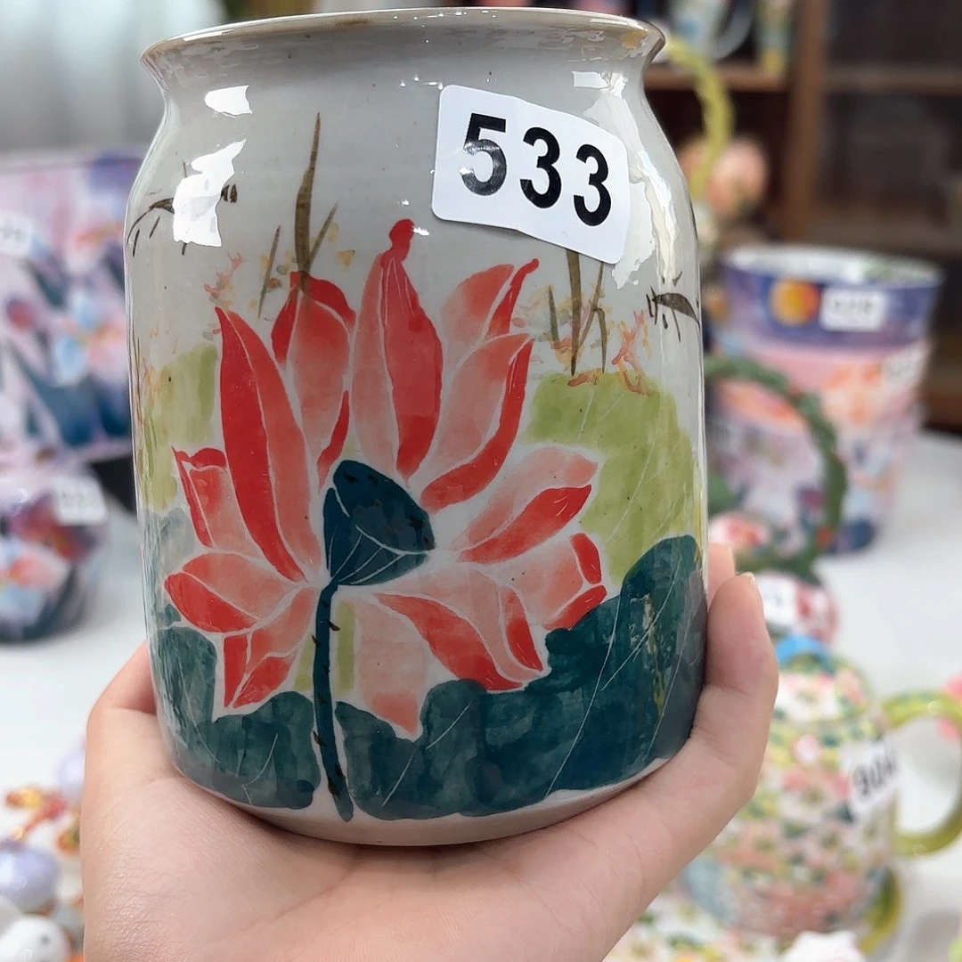 景德镇手绘高温釉下彩陶瓷茶具