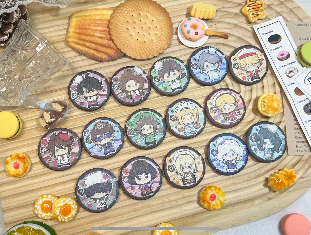 【拆盒】同人周边 萌厨系列盲盒小吧唧 透卡 PP夹 亚克力打卡棒代拆