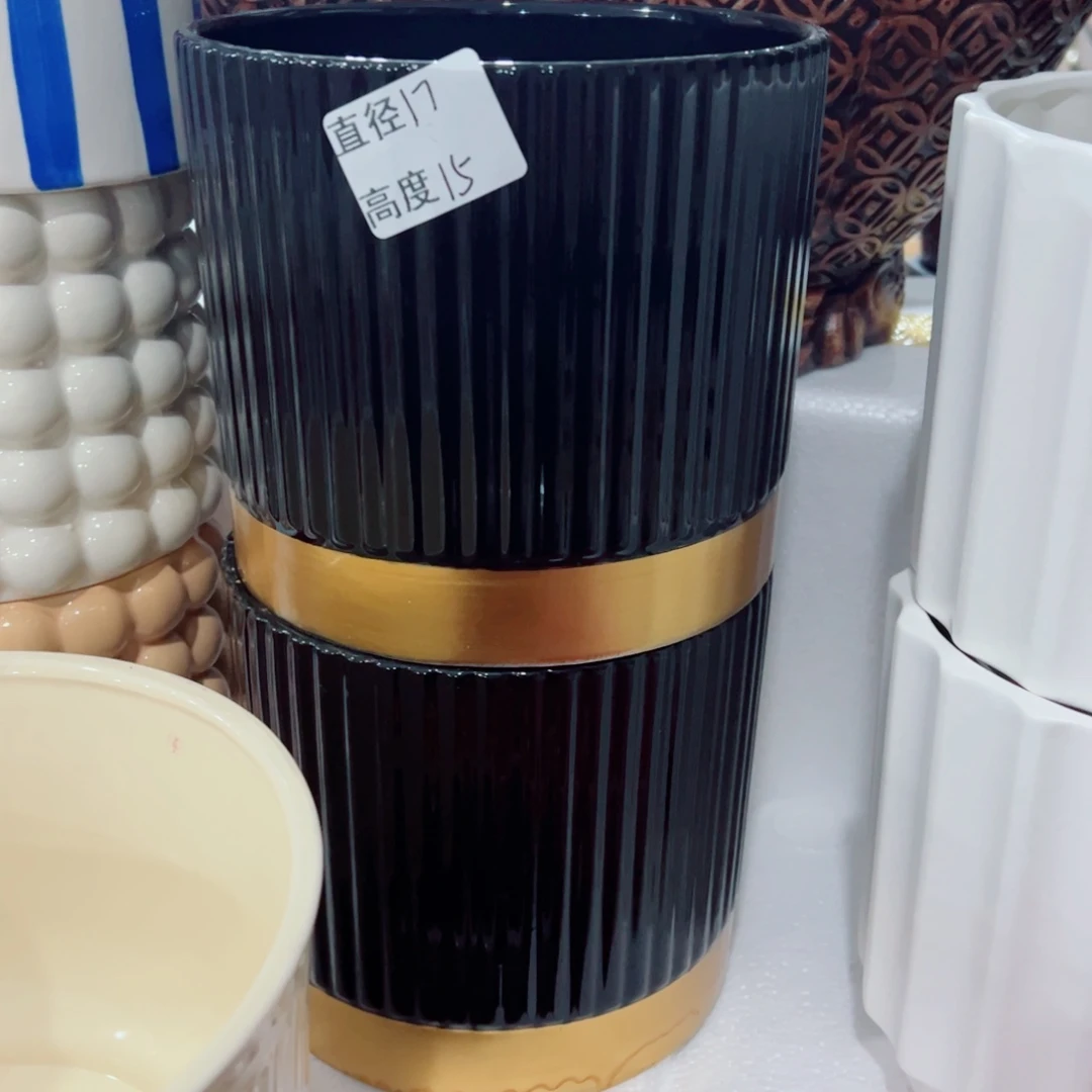 有孔，陶瓷花盆满10米包邮发货