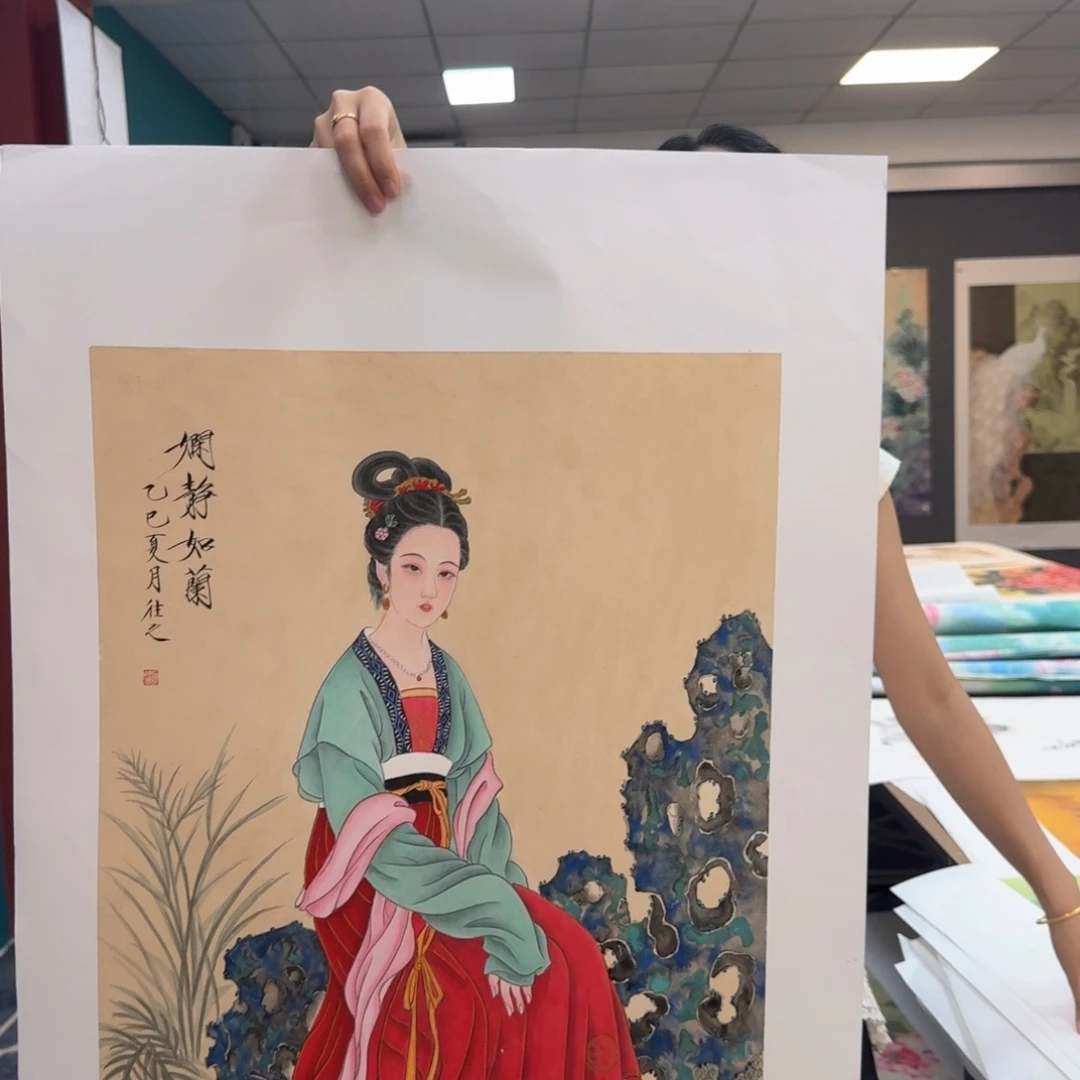 国画国画作品山水花鸟