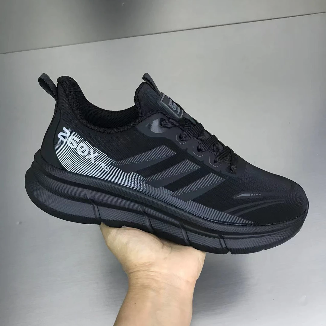 3007超纤男鞋系带 轻便韩版休闲鞋男士百搭舒适运动跑步鞋一脚蹬