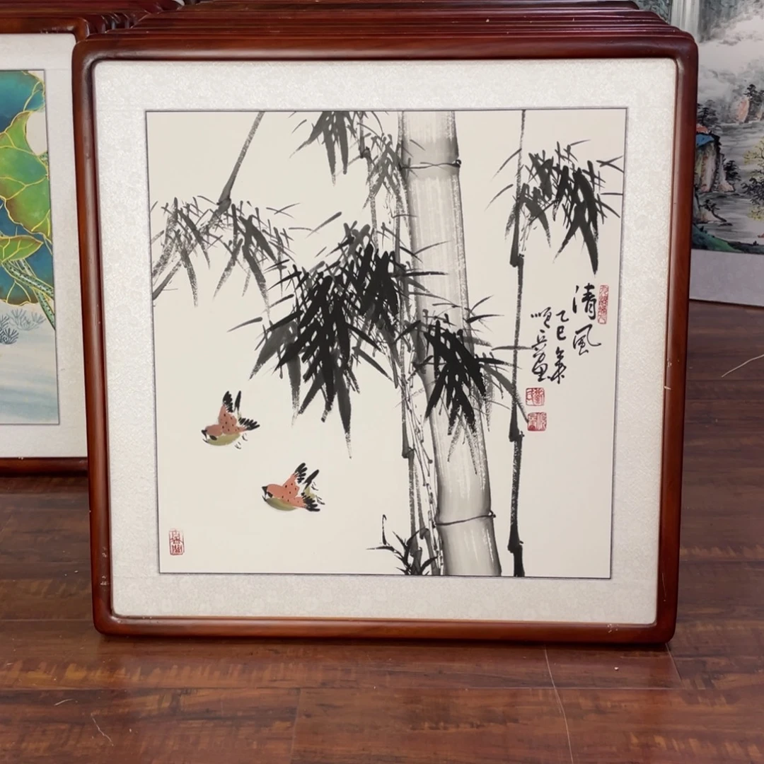 国画带框尺寸63*63厘米