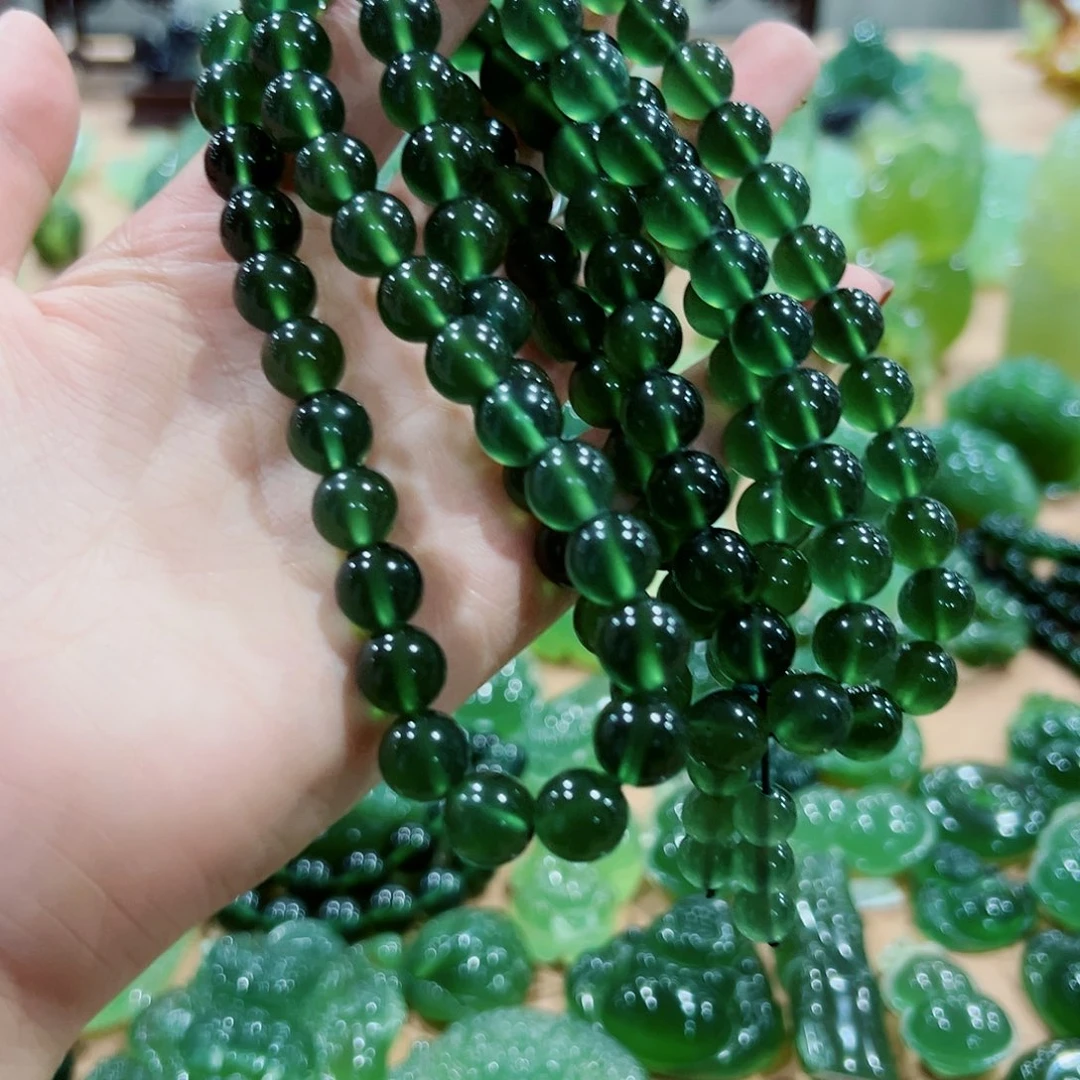 满***河蛇纹石玉未镶嵌108粒