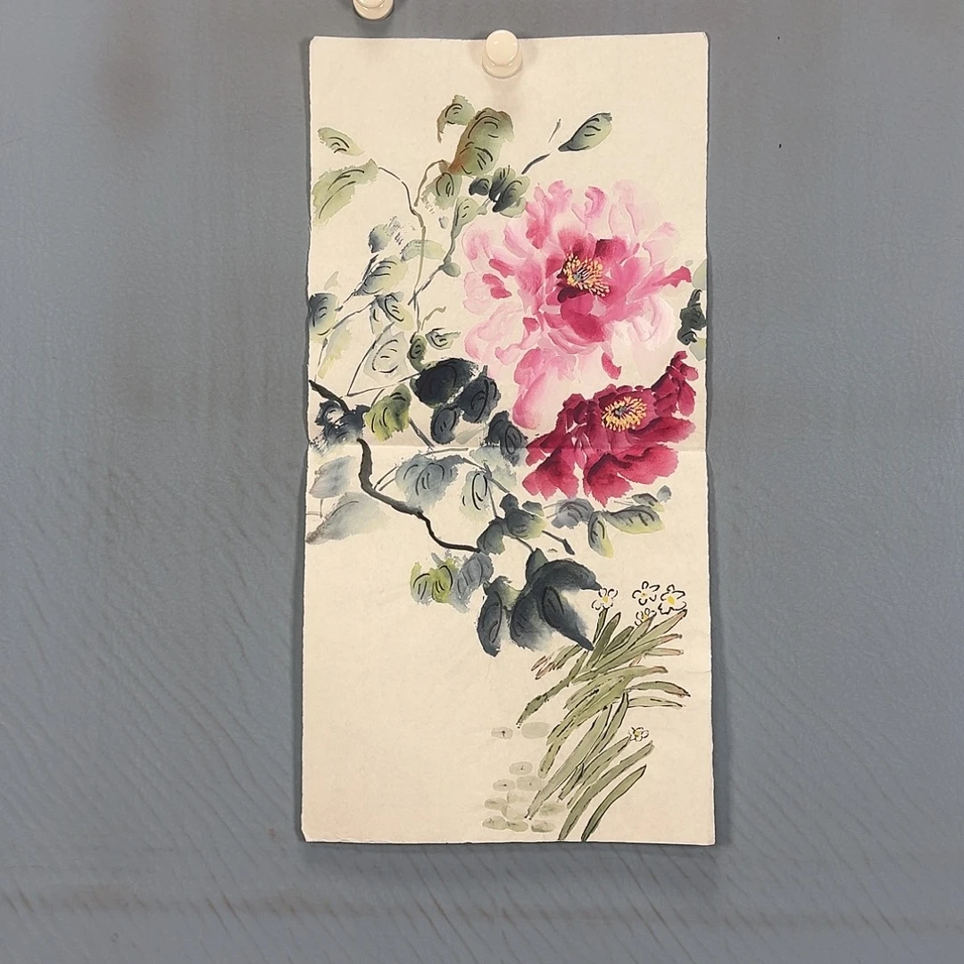 国画1010 牡丹一如你们