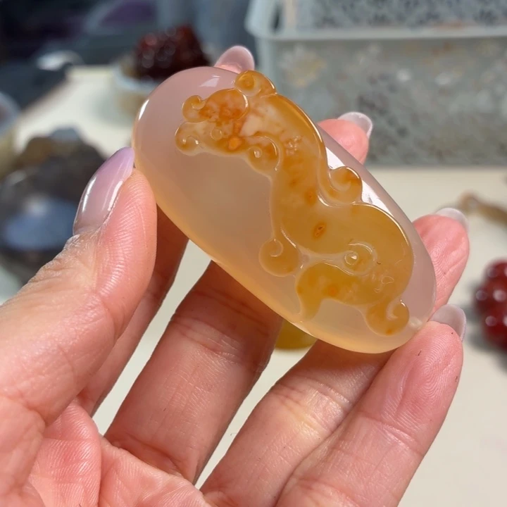 玛瑙/玉髓未镶嵌吊坠(不含链)
