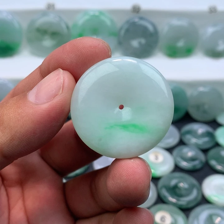 颈饰未镶嵌翡翠缅甸天然A货翡翠33.8-6.3