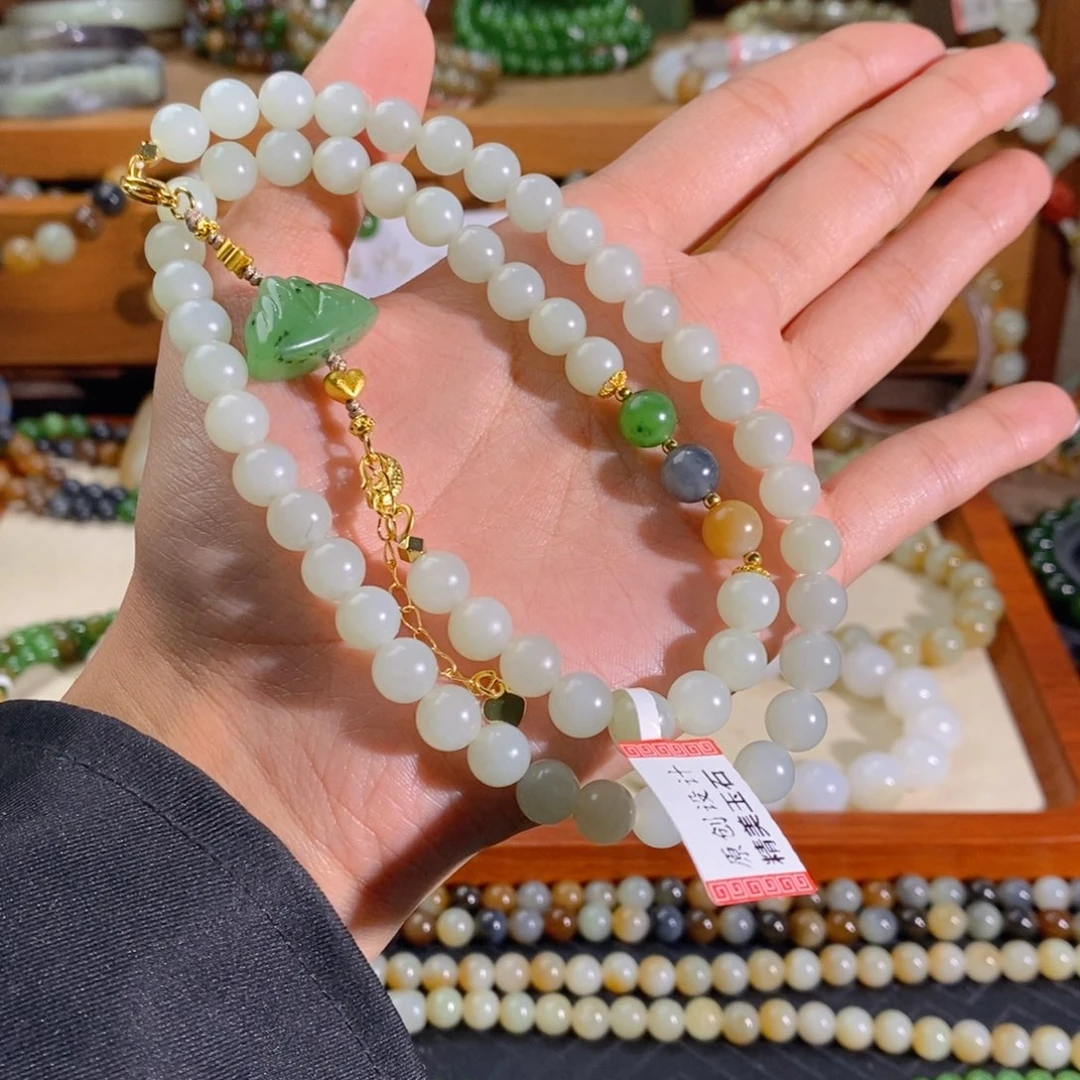 和田玉未镶嵌手链