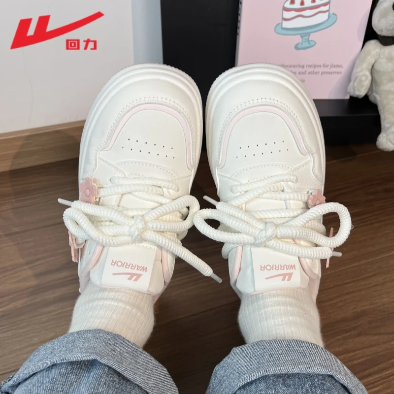 回力女鞋小白鞋2025夏季新款厚底运动鞋子原创小众轻便板鞋面包鞋