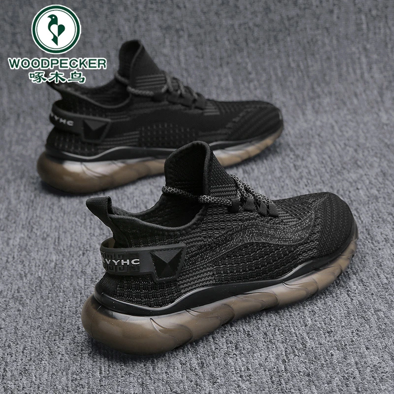 啄木鸟官方正品男鞋鞋子新款百搭舒适轻便低帮增高运动男式休闲鞋