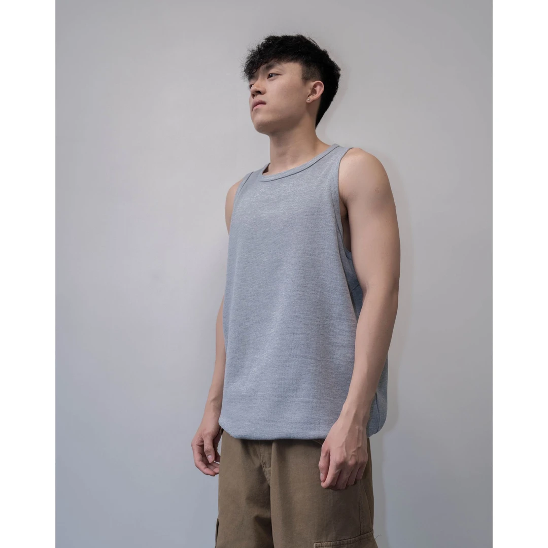 [5折/断码优惠]基础纯色高级感华夫格背心夏季休闲简约百搭运动