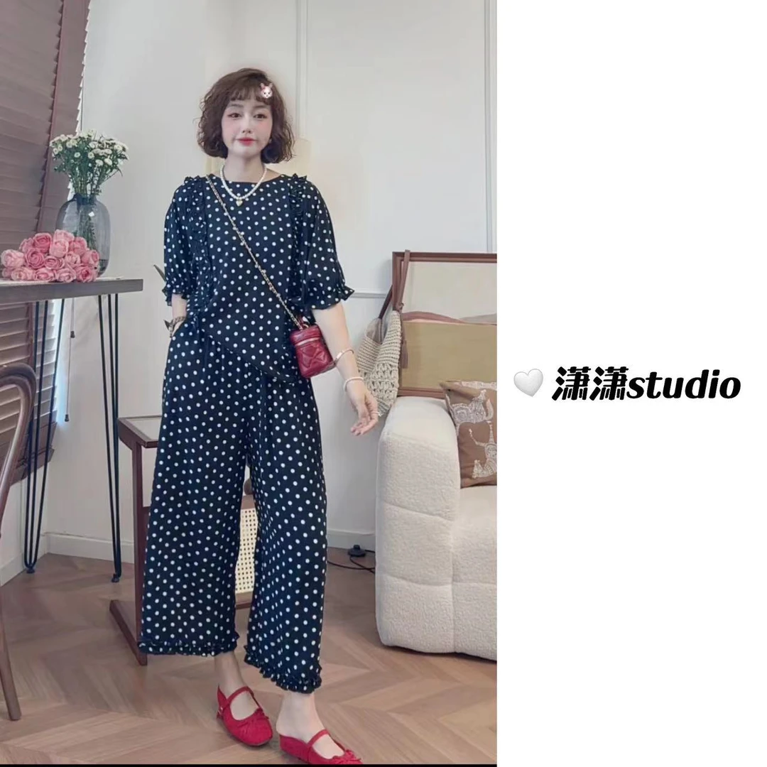 【纸片人人棉套装】【超凉快】【暑季必备】潇潇自制超显瘦套装XY0065