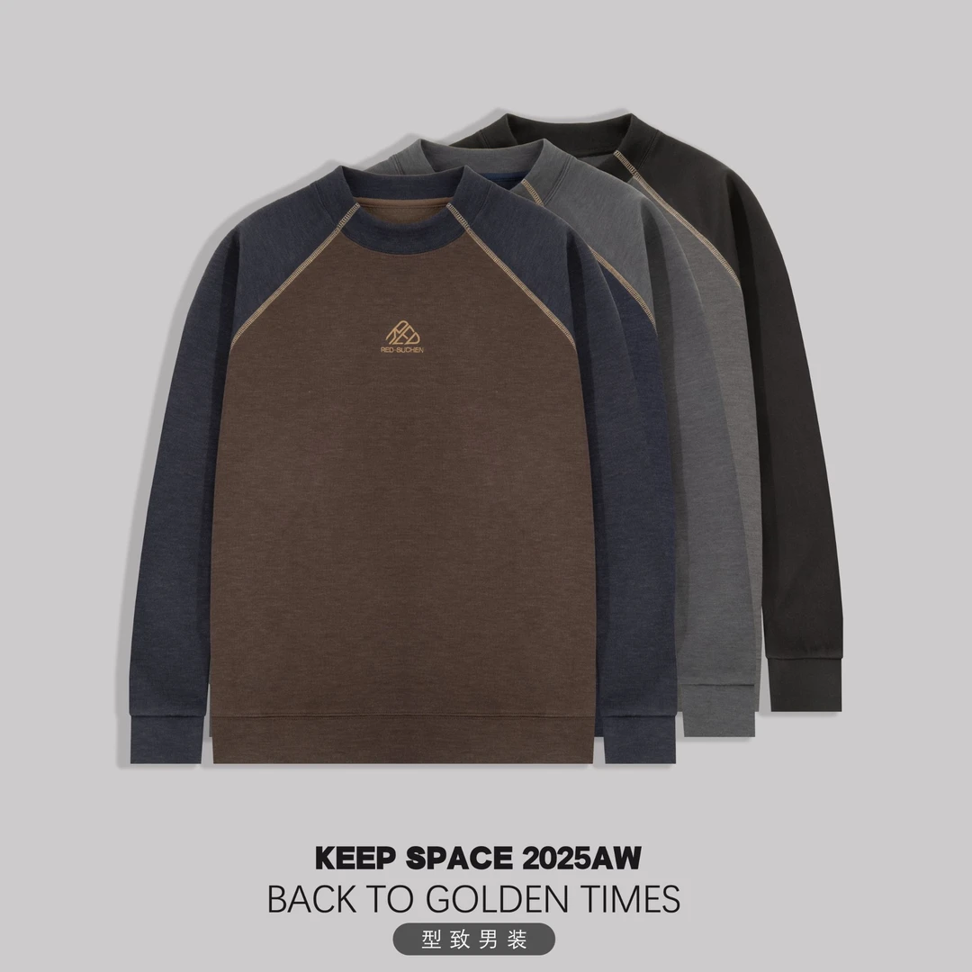 冬季软糯亲肤蚕丝羊毛绒精致刺绣石墨烯恒温暖皮卫衣25410#4036