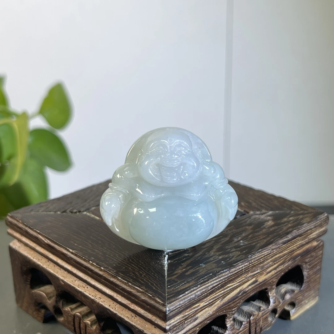 JXA05-87 天然缅甸A货翡翠 佛公