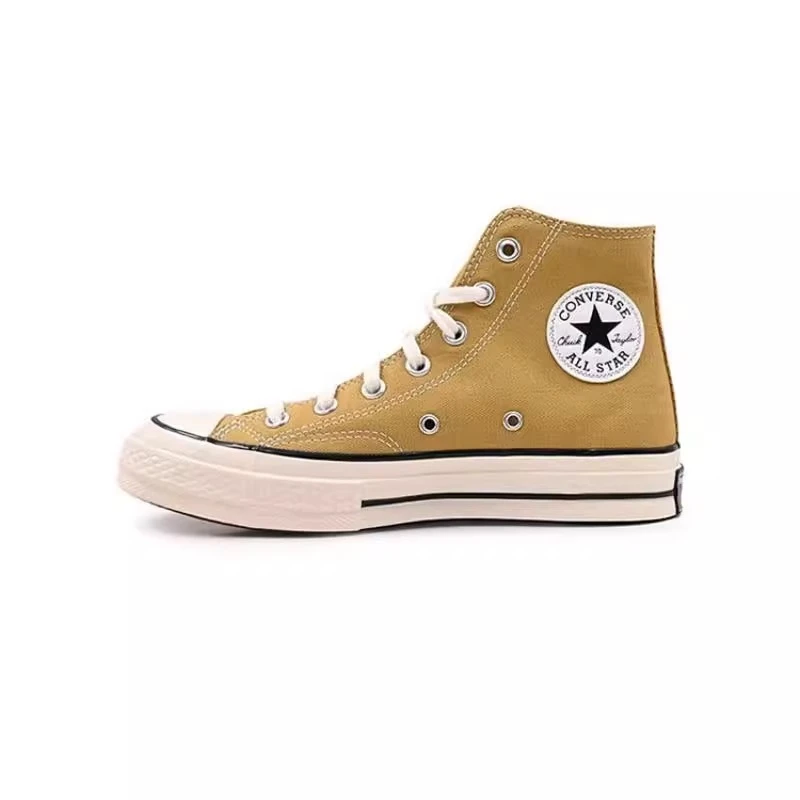 【孤品】Converse 复古透气减震高帮帆布鞋男女同款棕 A04590C