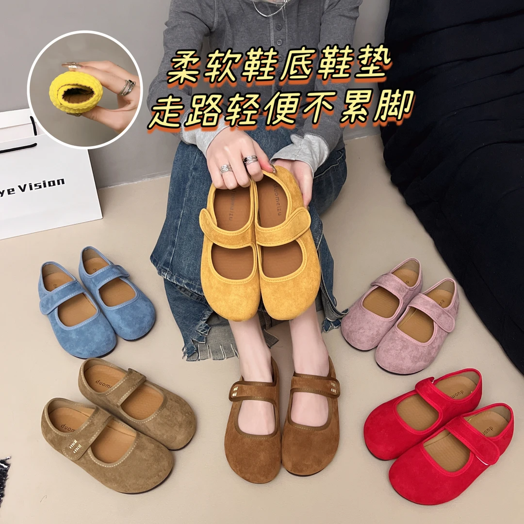 ZJ新款玛丽珍勃肯鞋女鞋洋气百搭勃肯鞋