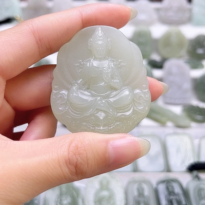 和田玉未镶嵌颈饰