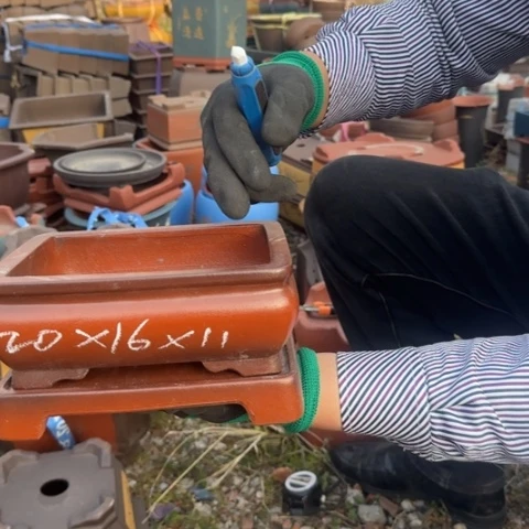 红陶紫砂花盆盆景盆栽