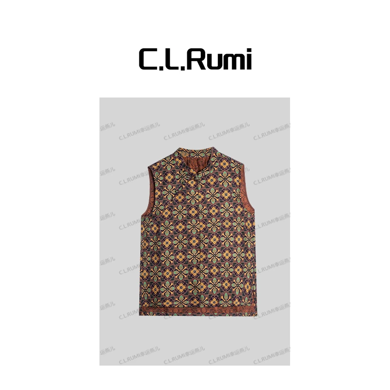 【Rumi时装】“绮香”25夏香云纱桑蚕丝高级感斜襟提花上衣6987sy