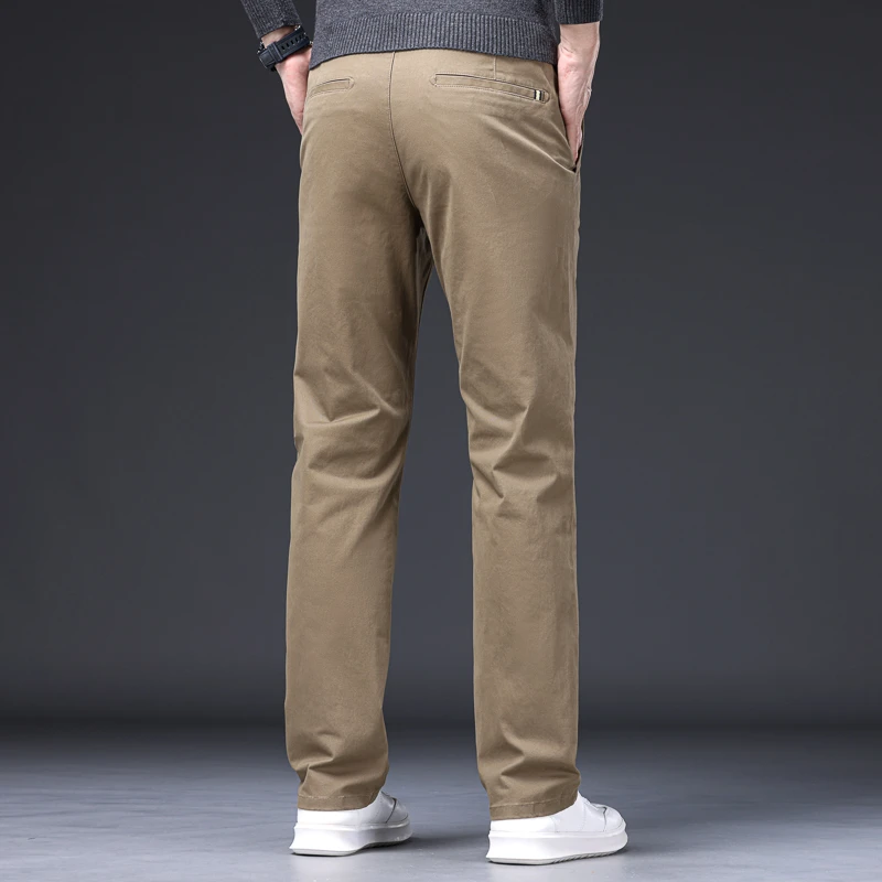 2025秋季新款男士休闲裤韩版潮流商务宽松直筒弹力修身百搭男长裤