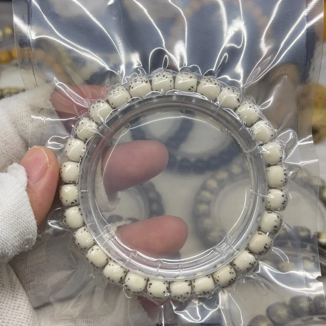 星月菩提手串•星月菩提卡8河豚绿背