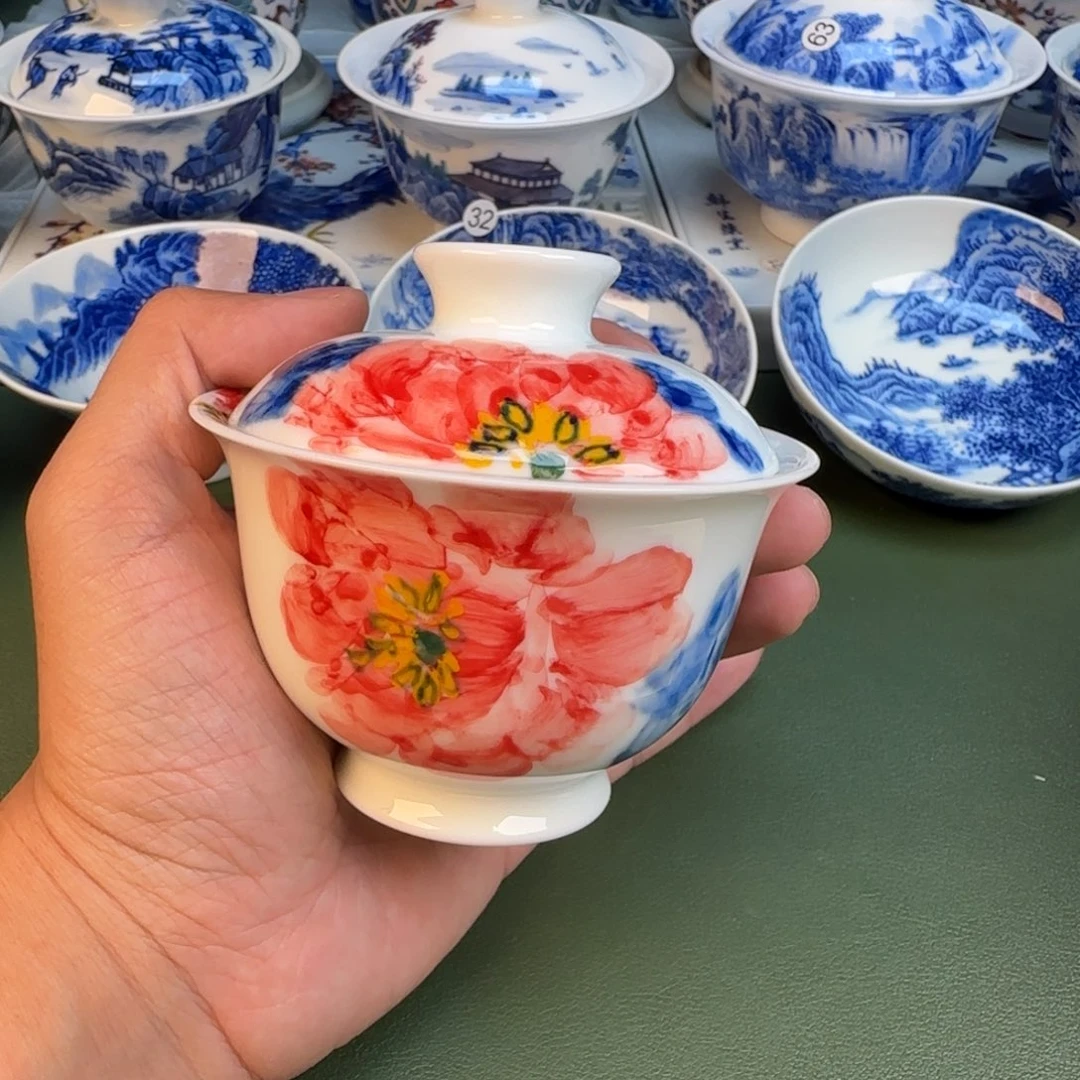 纯手工纯手绘茶具68