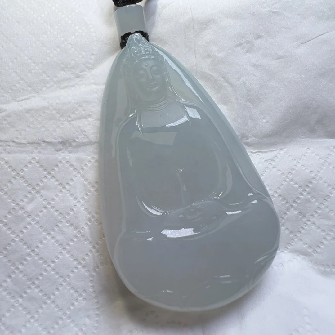 翡翠未镶嵌颈饰笑**生缅甸翡翠