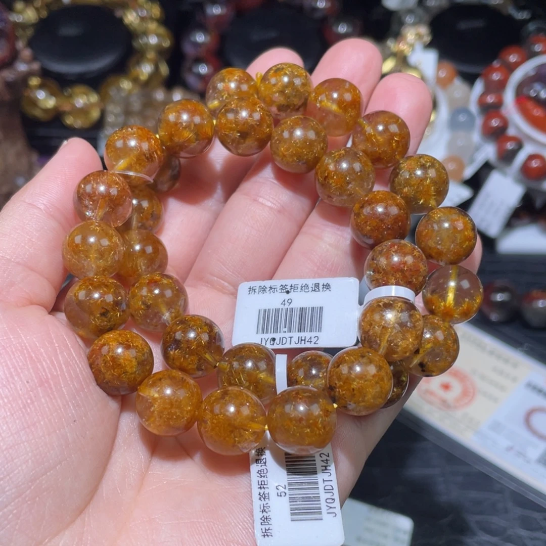 正***源手链未镶嵌水晶12mm手链单圈多样性发其一