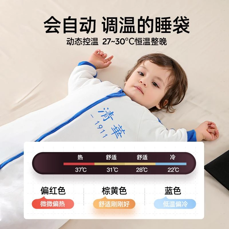 （清货专属）宝宝恒温加厚睡袋新生儿童防踢被秋冬款连体家居服
