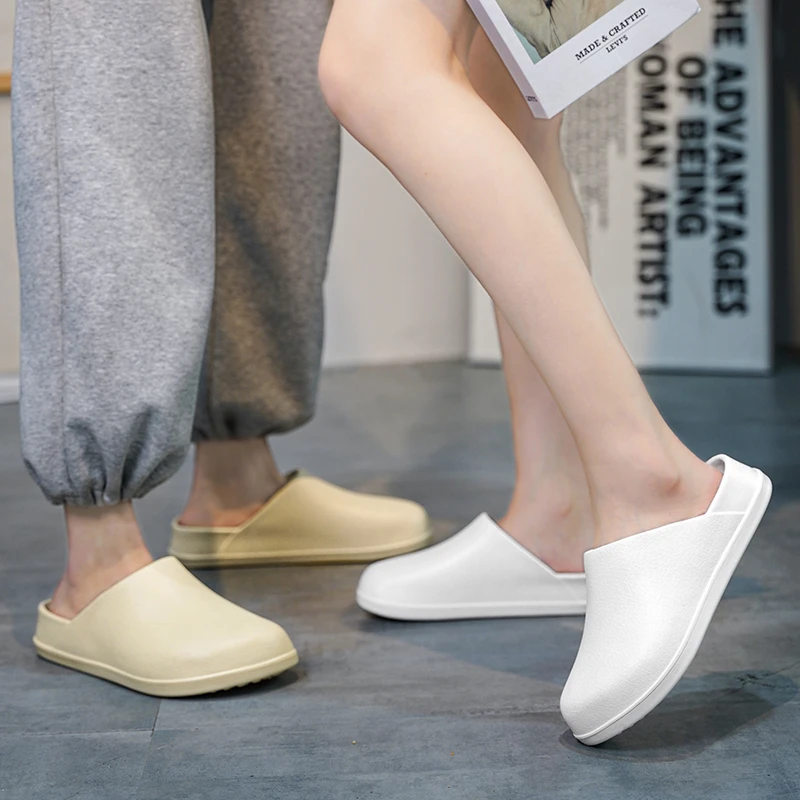 男士博肯包头拖鞋情侣同款2025新款外穿舒适医生护士居家防滑棉拖