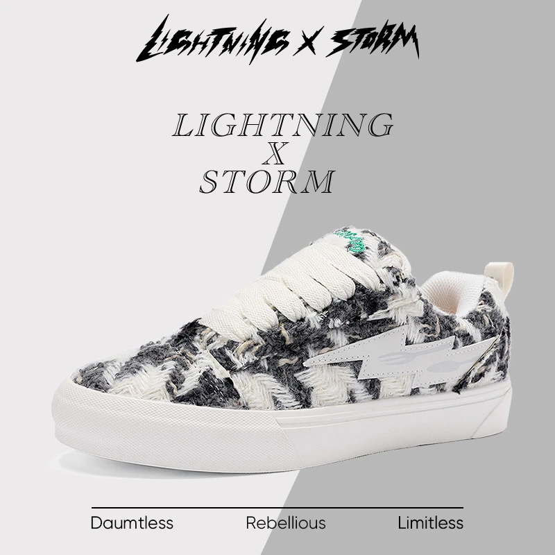 【官方直售】Lightning×storm毕加索画作小香风夏季潮流运动板鞋薄