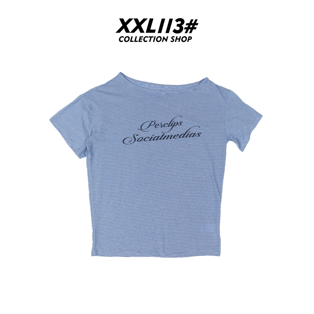 113* CENTRALIZED SHOP字母夏季短款套头款T恤X5F02D6090