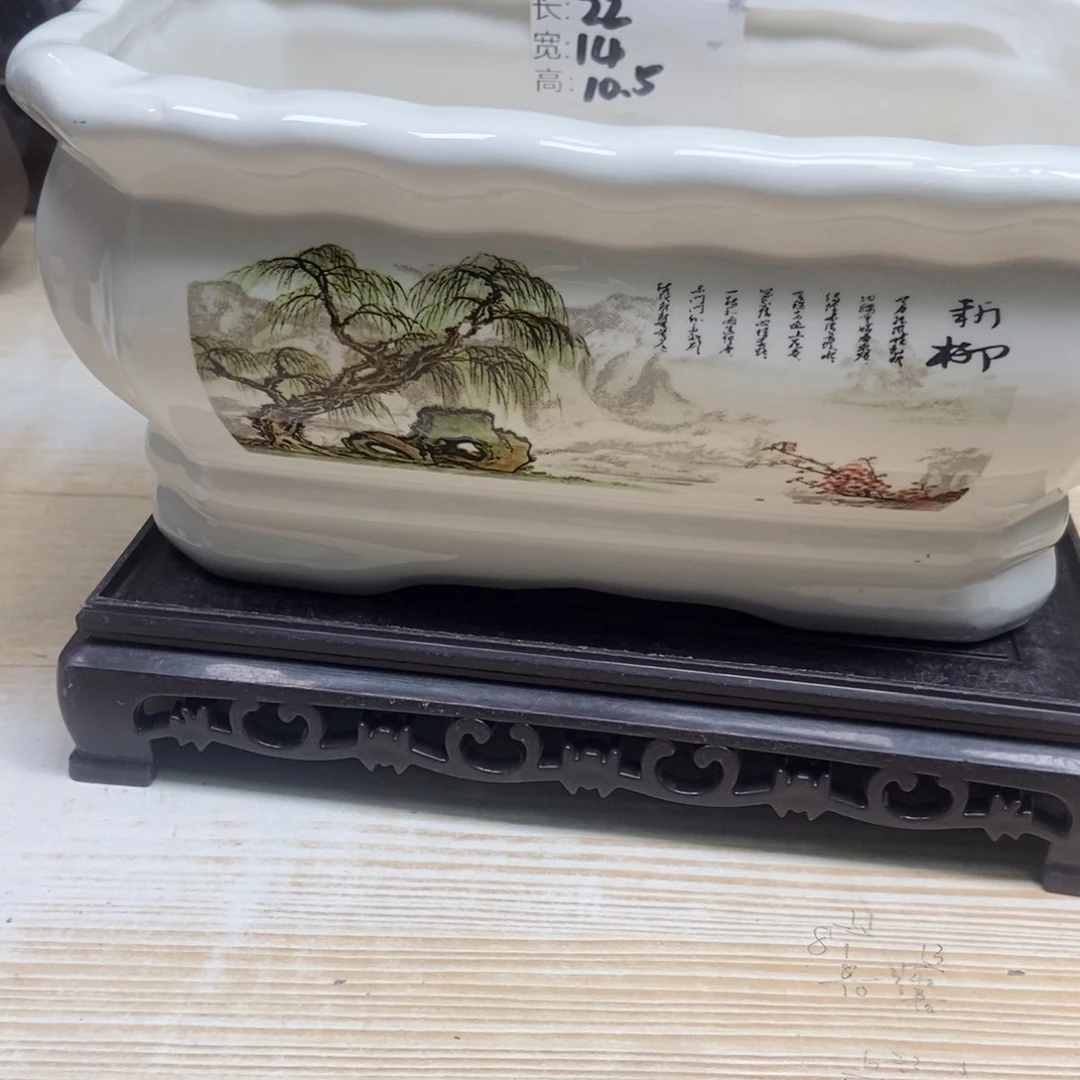瓷片陶瓷花盆陶瓷艺术