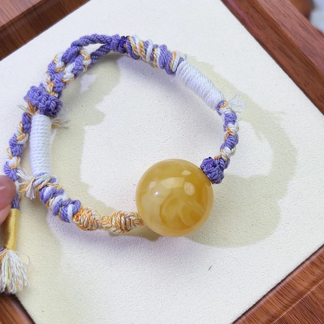 未镶嵌琥珀裸石22m圆珠