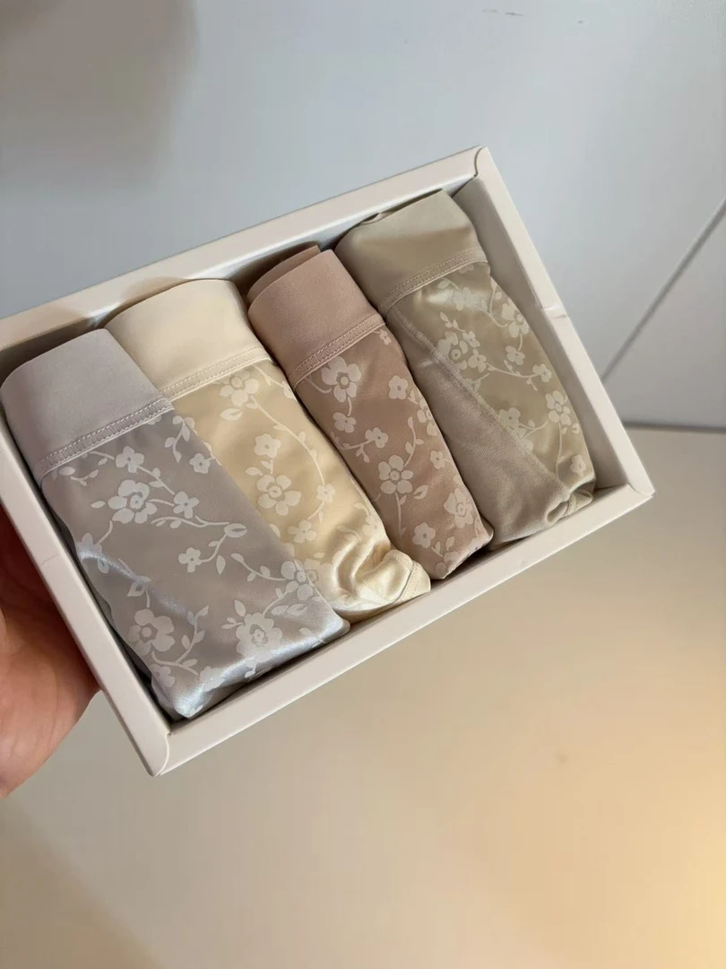 夏日内裤。清凉感！女士舒适好穿的短裤中高腰内裤8601