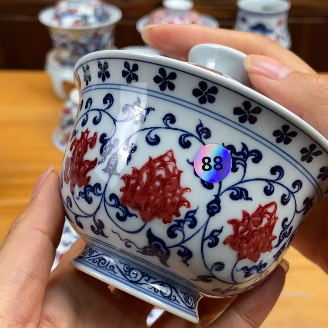 手绘现代茶具非古董