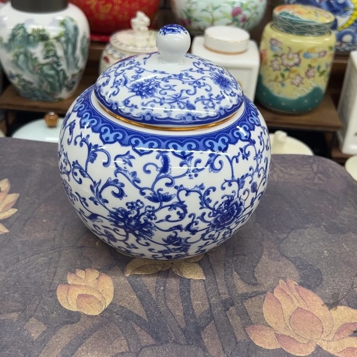 高端陶瓷茶叶密封罐