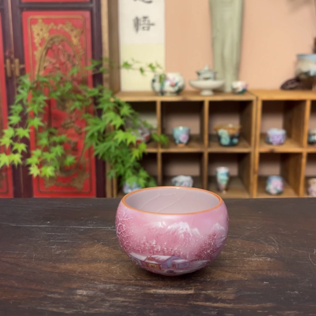 杯用****9柴烧纯手工手绘陶瓷