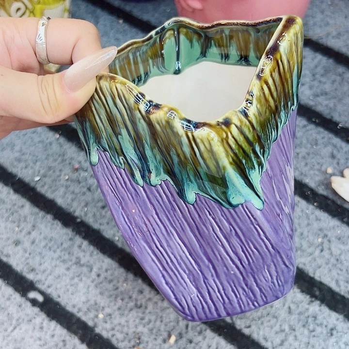 有孔，满10元发货多肉陶瓷花盆