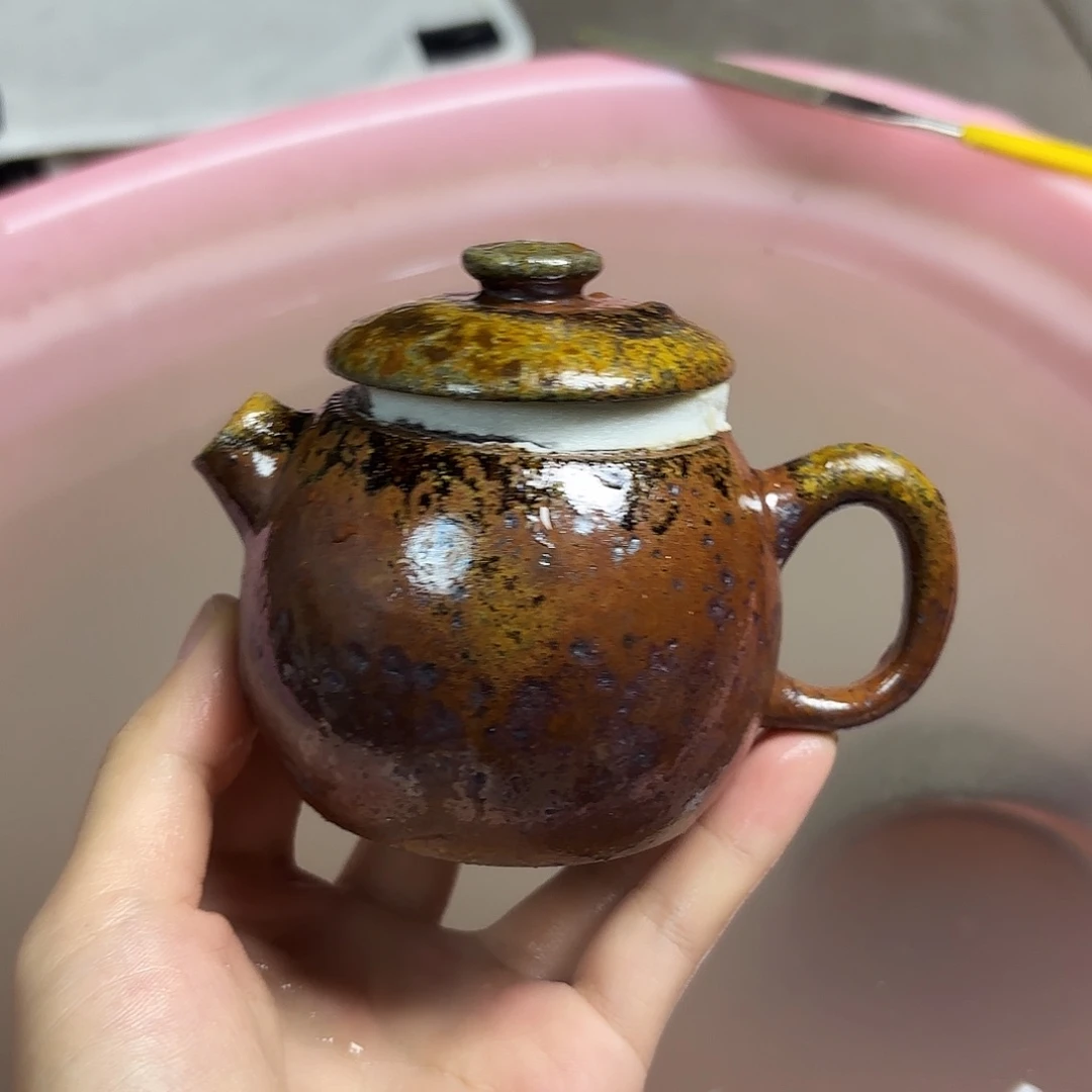 明***7茶壶紫砂柴烧紫砂巨轮