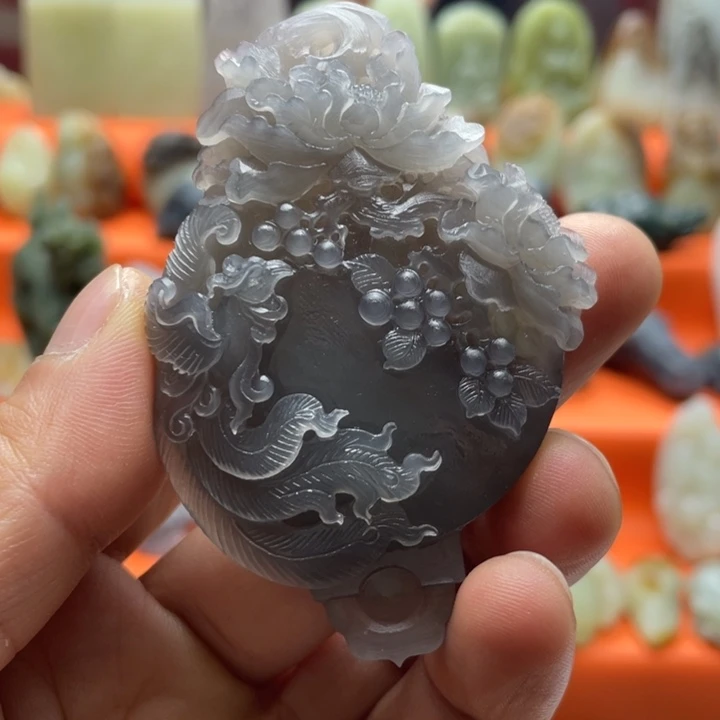 和田玉未镶嵌挂件