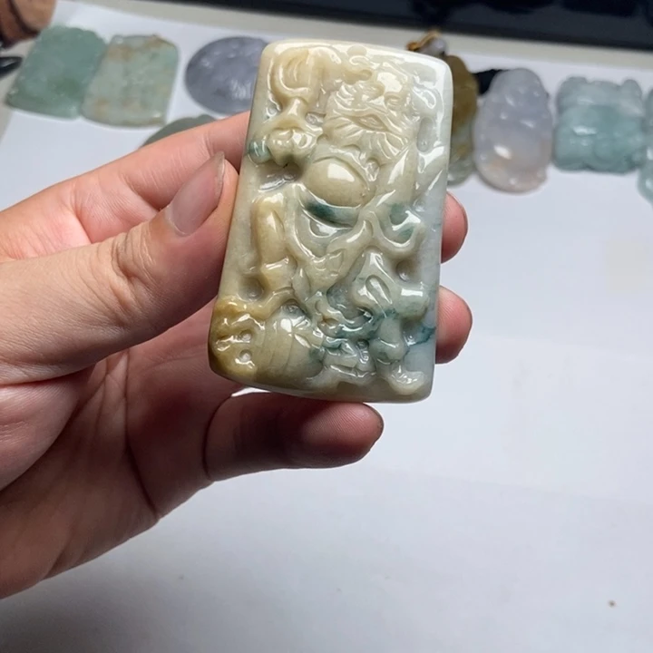 翡翠未镶嵌颈饰钟馗17