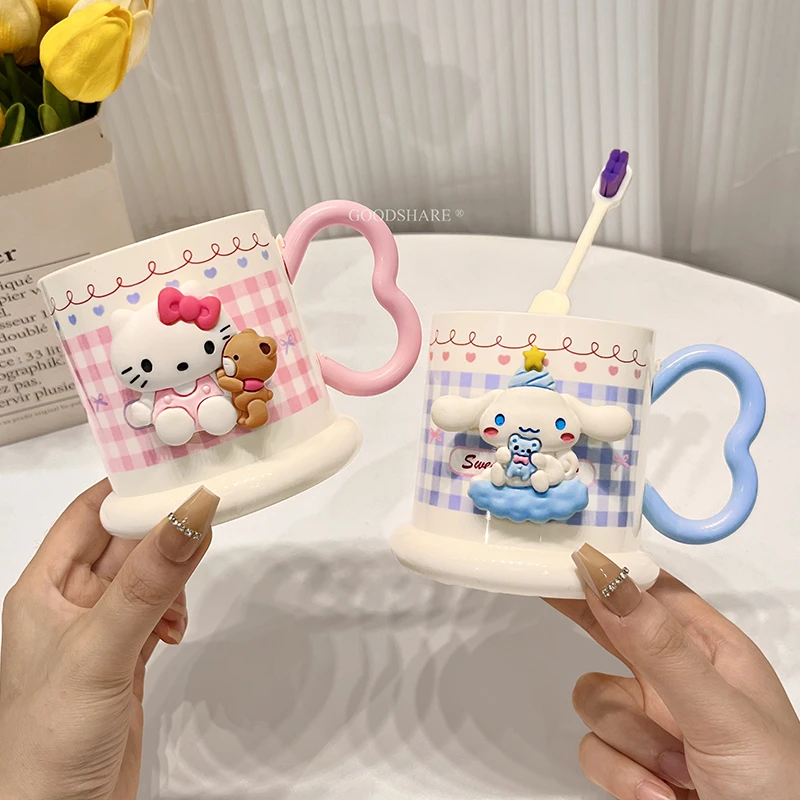 漱口杯家用儿童洗漱杯可爱卡通玉桂狗学生男女孩刷牙杯大容量牙缸