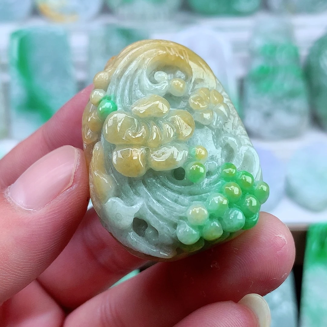 颈饰未镶嵌翡翠翡翠吊坠