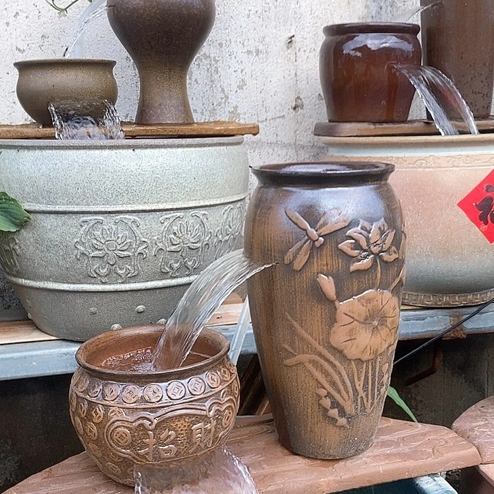 陶土水泵23w，弯头，两个流水罐