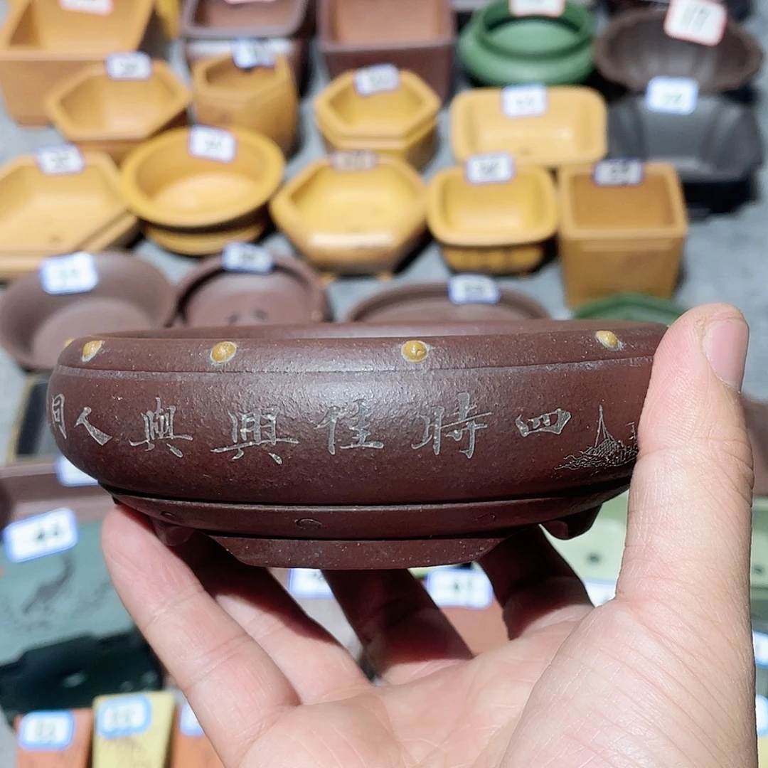 紫砂小盆10*3微瑕小盆