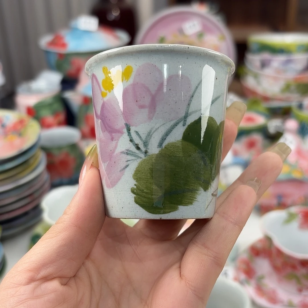 景德镇手绘高温釉下彩陶瓷茶具