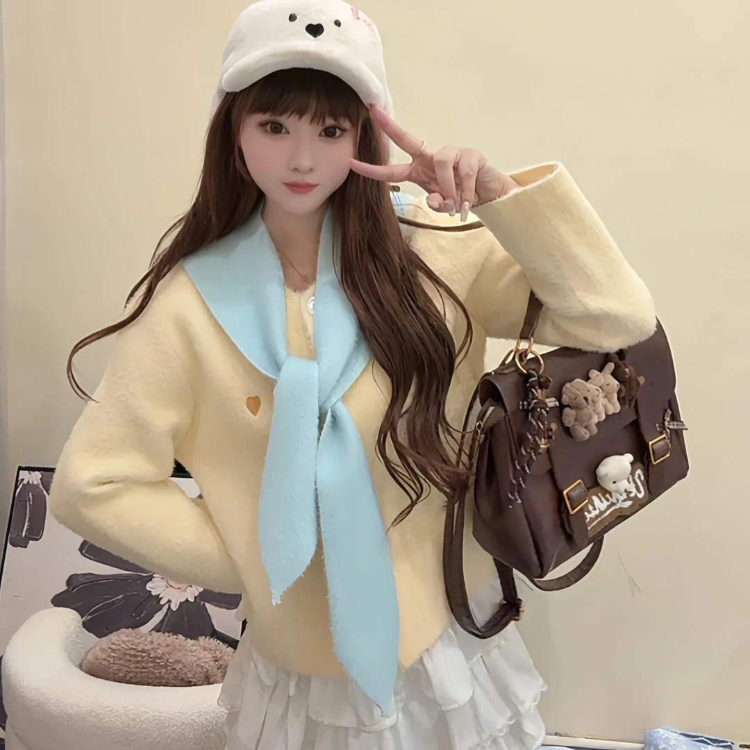 【艾丽莎定制】黄色2025新款省心穿搭气质小香风外套女韩版w-017