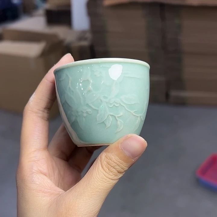 龙泉云间青瓷小米茶器